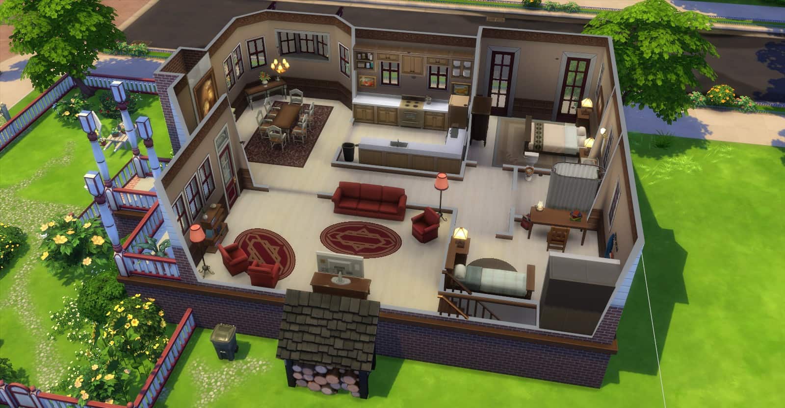 Sims cutaway house